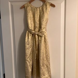 Rachel Riley gold girls holiday dress size 8